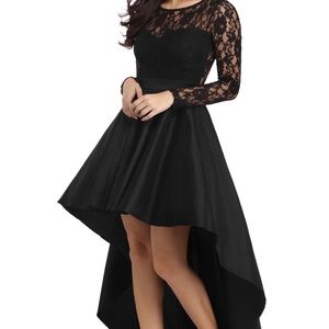 Tamia Black Lace Drama Dress from Windsor